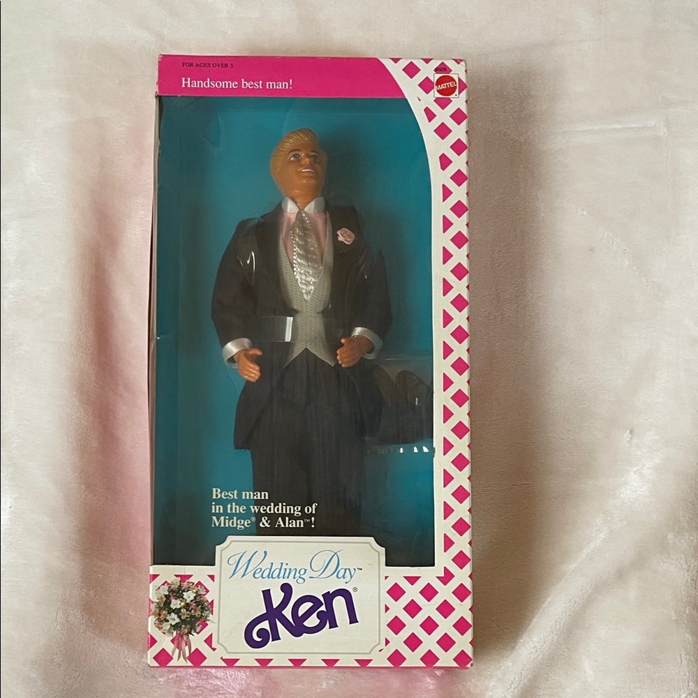 NRFB - Mattel Wedding Day Ken - Best Man For Midge & Alan 1990